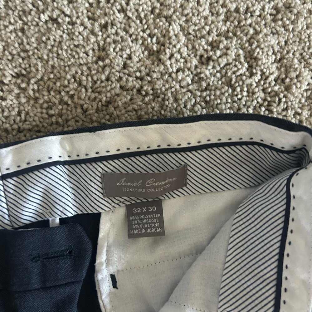 Daniel Cremieux Dress Pants, 32x30, navy